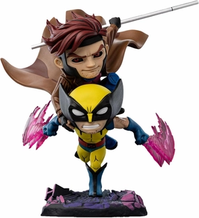Iron Studios Collectible Statue Minico Gambit and Wolverine - X-Men 97 PVC Multicolor 9.1 inches