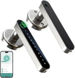 IRONZON Fingerprint Door Lock Smart Door Lock with Keypad with Handle for Home Hotel Office Apartment Bedroom