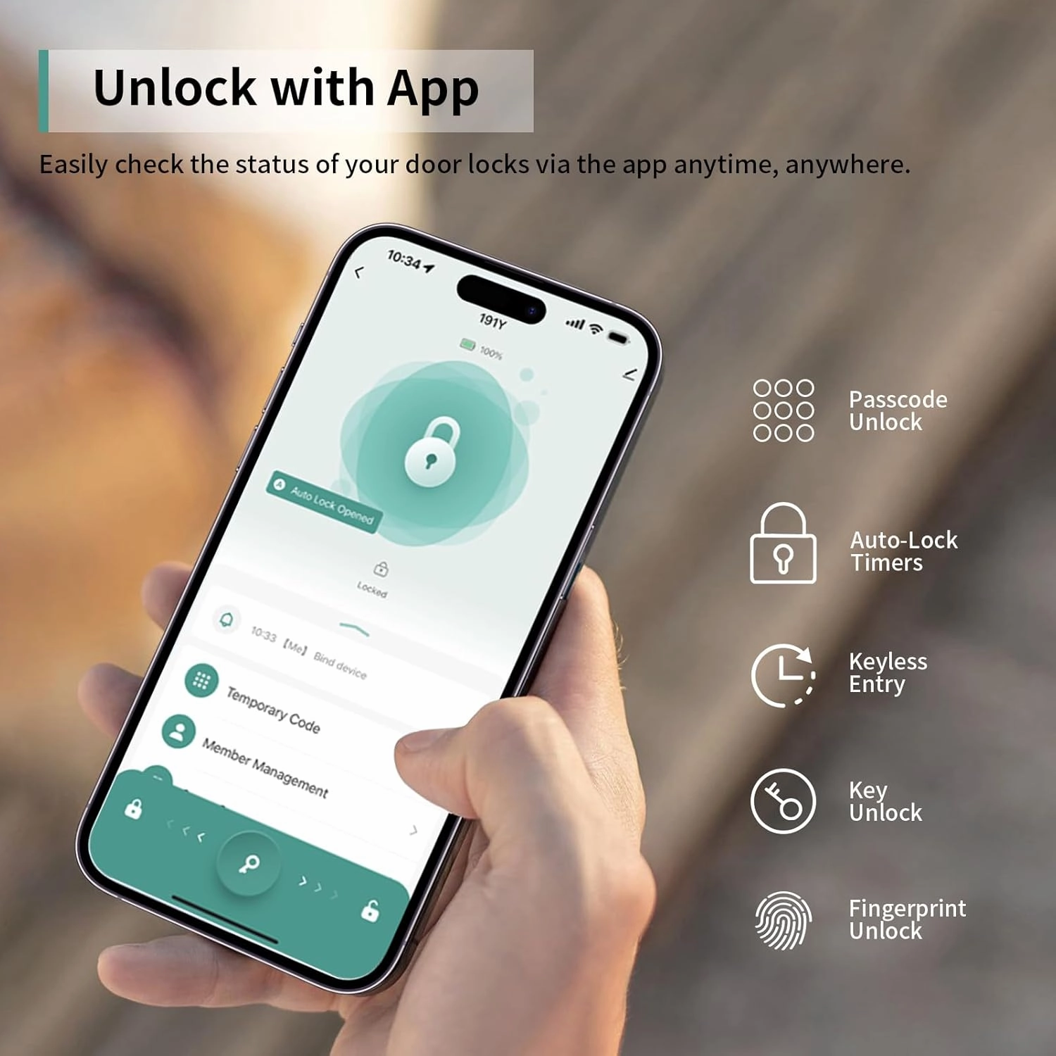 IRONZON 2 Pack Fingerprint Door Lock Smart Door Lock with Keypad Keyless Entry Door Lock with Handle for Home Hotel Office Apartment Bedroom