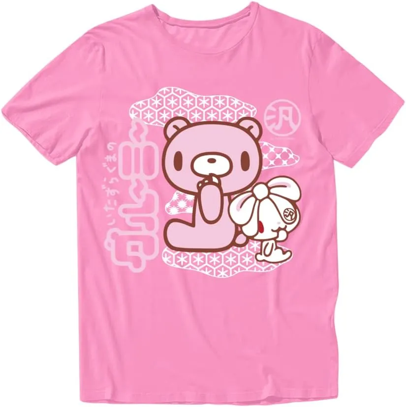 Isaac Morris Limited Gloomy Bear and Bunny Kanji Men’s and Women’s Short Sleeve T-Shirt