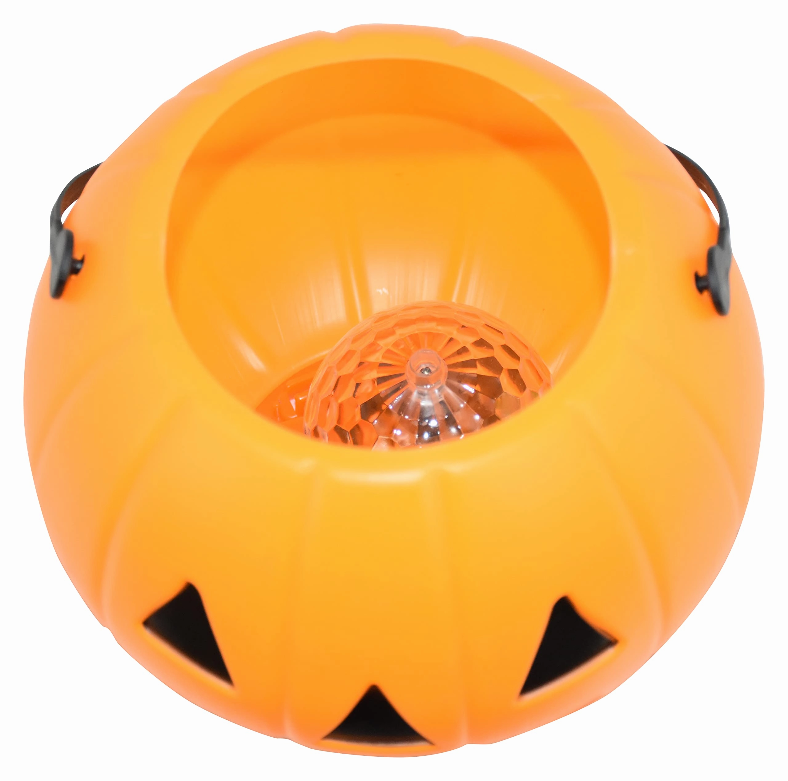 Jagmag® Rotating Music Light Up Trick or Treat Halloween Pumpkin Buckets Large Candy Lantern Basket for Kids Halloween Party Decoration