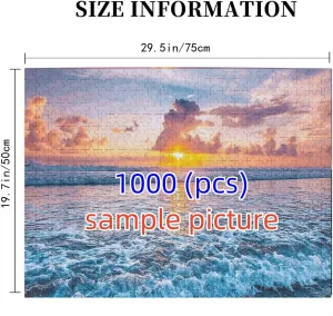 Jigsaw Puzzles 1000 Pieces for Adults Underwater Colorful Fishes Gold Formation Wooden Challenging Puzzle Perfect for Game Nights 29.5'' x 19.6''
