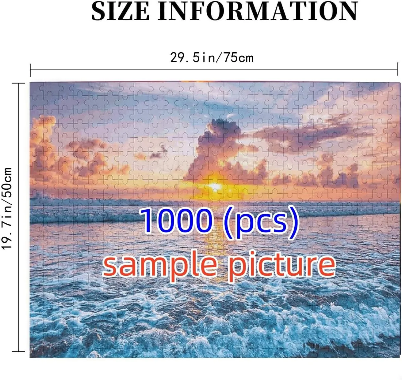 Jigsaw Puzzles 1000 Pieces for Adults Underwater Colorful Fishes Gold Formation Wooden Challenging Puzzle Perfect for Game Nights 29.5'' x 19.6''