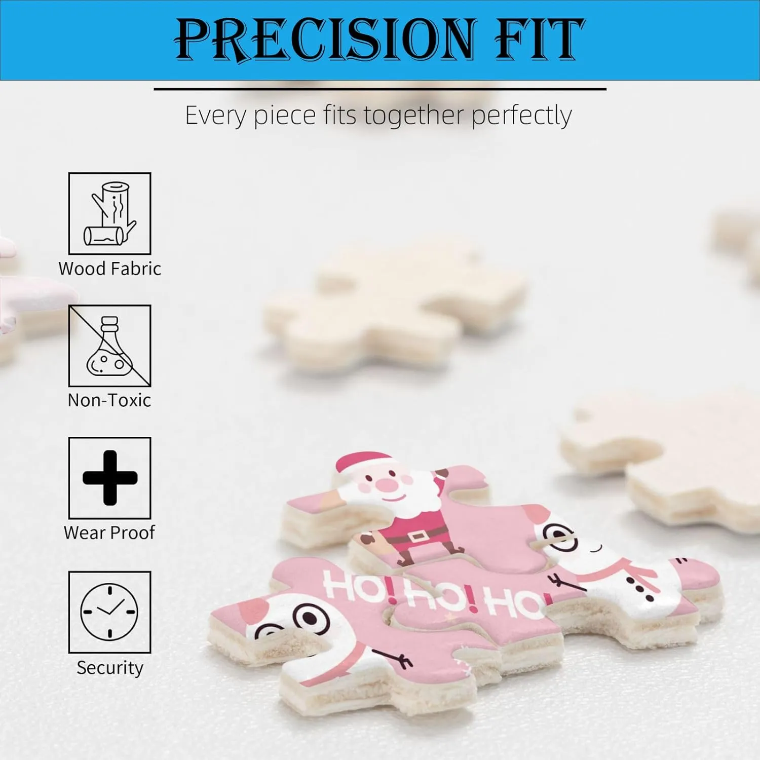 Jigsaw Puzzles 500 Piece Puzzle Art Pink Fish Wooden - Fishing Hard Puzzle - Family Decoration Gift