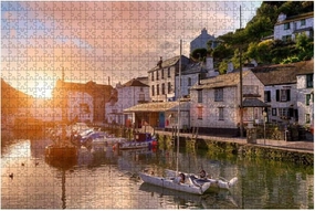 Jigsaw Puzzle Puzzle for Adult 1000 Piece Cornish Fishing Village -Jigsaw Puzzle for Adults Challenging Puzzle Perfect for Game Nights