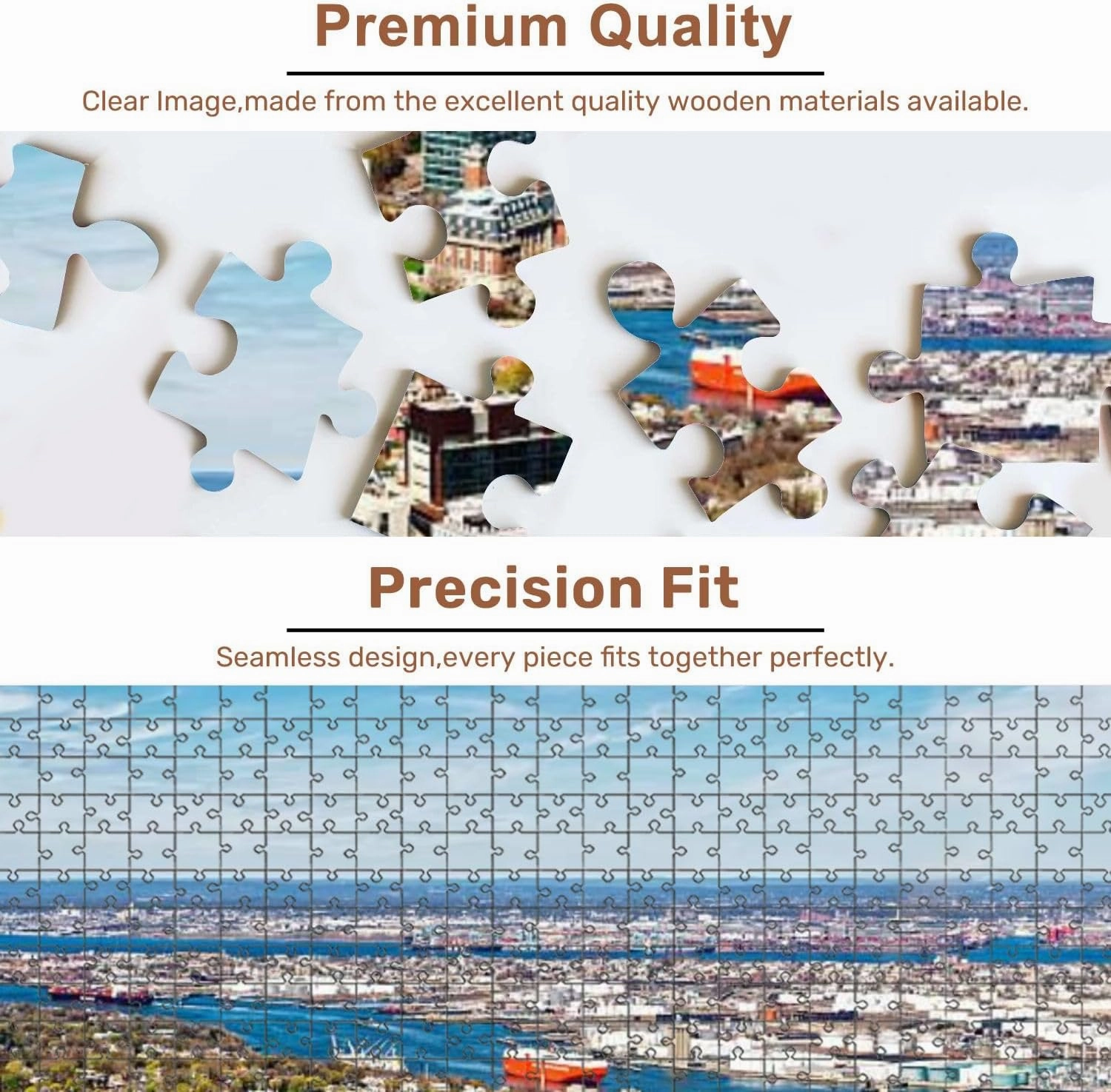 Jigsaw Puzzles 500 Pieces for Adult Staten Island Oil Storage Bayonne Puzzle Game for Family Wooden Puzzle Toy Educational Games Puzzles for Home Decor