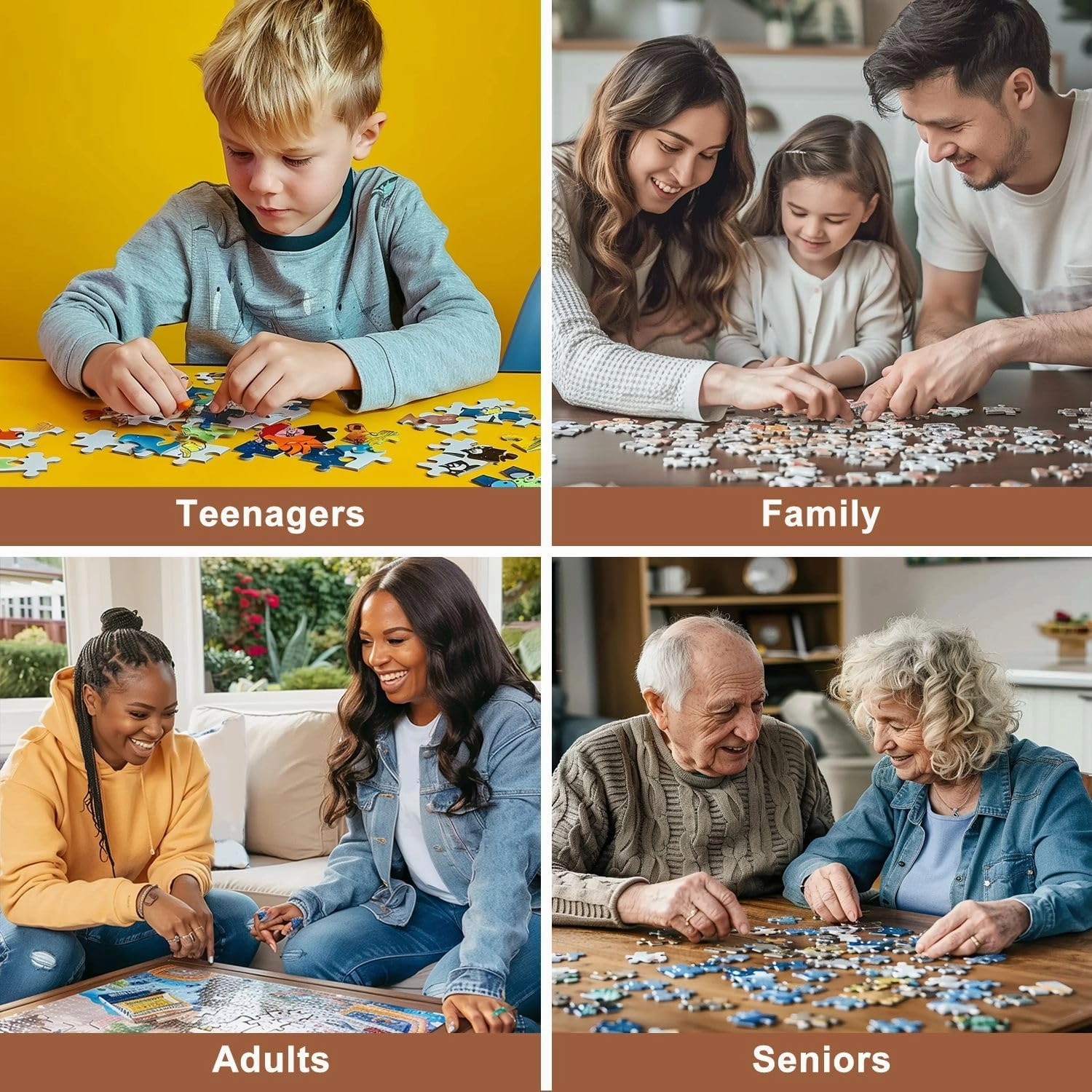 Jigsaw Puzzles 500 Pieces for Adult Steel Pier Atlantic City New Jersey Puzzle Game for Family Wooden Puzzle Toy Educational Games Puzzles for Home Decor