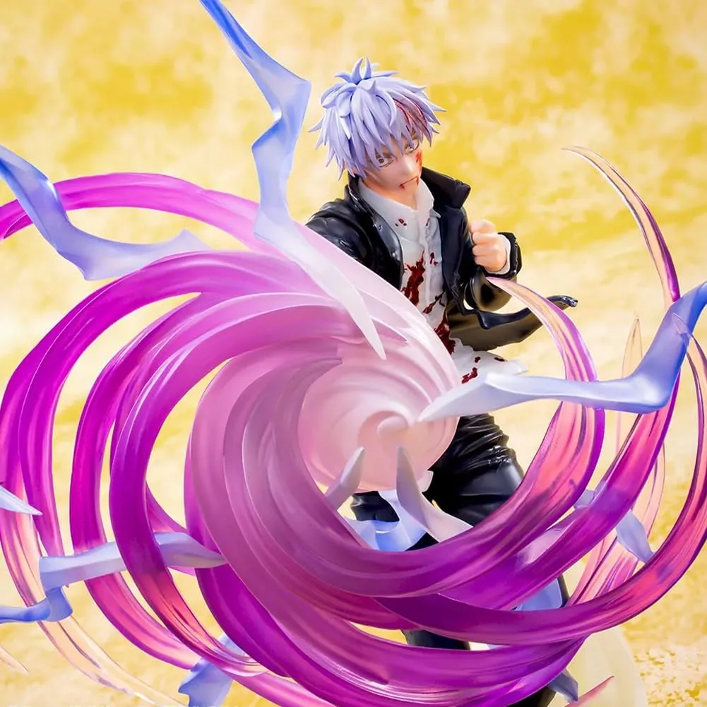 JJK Figure JJK Statue, 20cm Fighting Pose Anime JJK Action Figure Battle Damaged Version JJK Figure Model Handmade Collectible Desktop Decoration Gifts for Fans