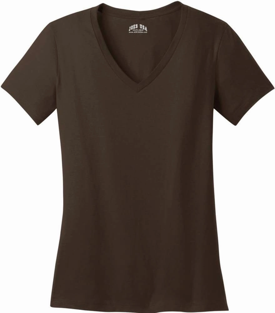 Joe's USA - Ladies Soft V-Neck T-Shirts in Sizes XS-4XL