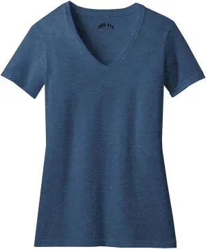 Joe's USA Ladies Soft Heather Blend V-Neck T-Shirts in Sizes XS-4XL