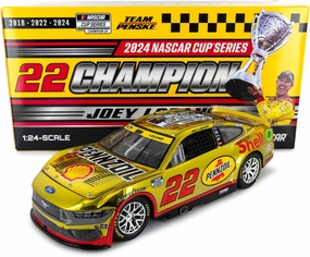 Joey Logano Color Chrome 2024 NASCAR Cup Series Championship Diecast Car 1:24 Scale