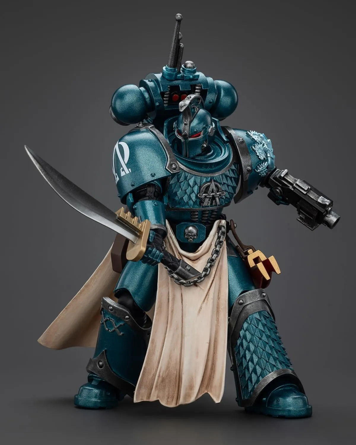 JoyToy 40K Genuine License 1:18 Action Figure, Alpha Legion Praetor with Power Sword, 4.96 inch Collectible Action Figures Sets