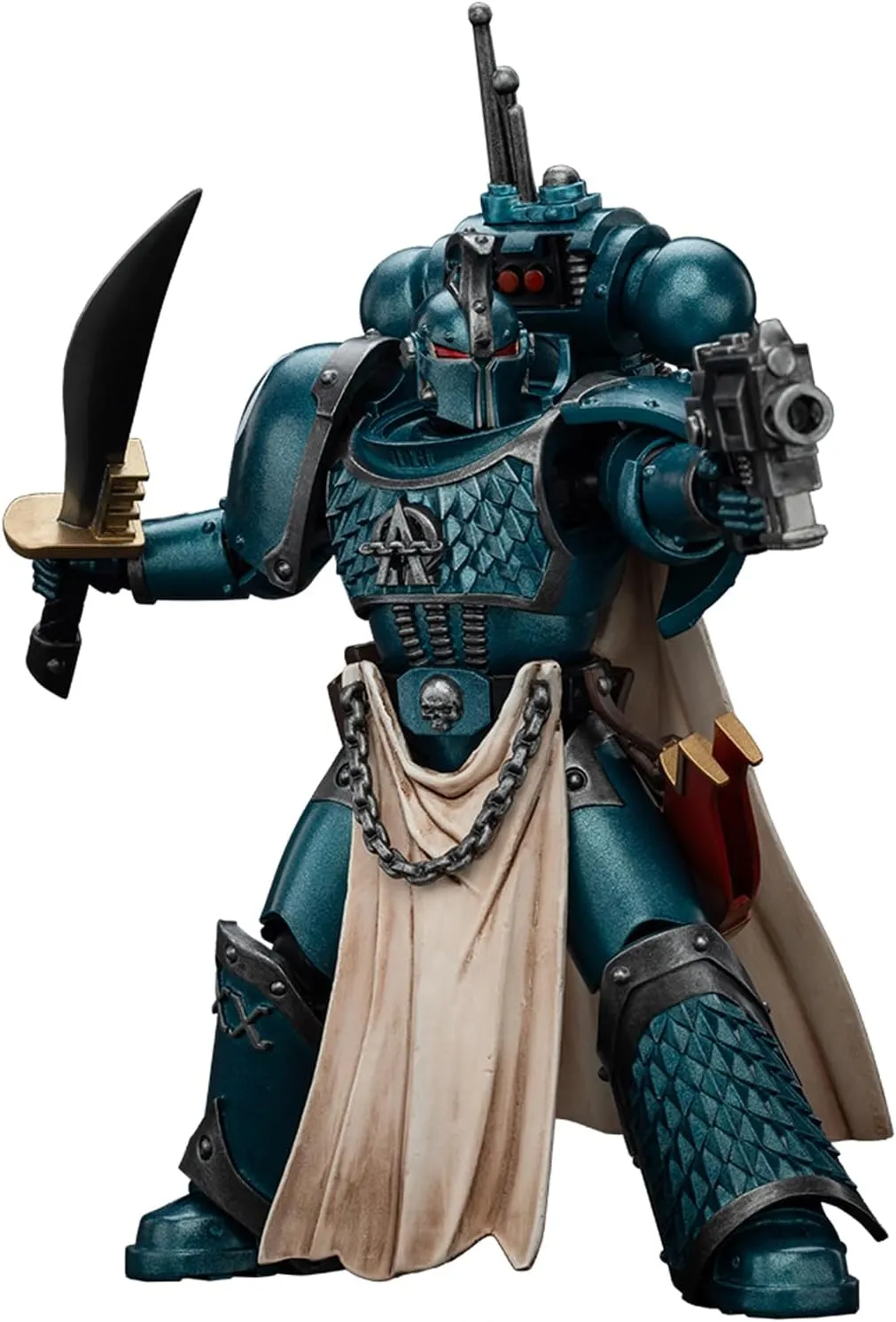 JoyToy 40K Genuine License 1:18 Action Figure, Alpha Legion Praetor with Power Sword, 4.96 inch Collectible Action Figures Sets