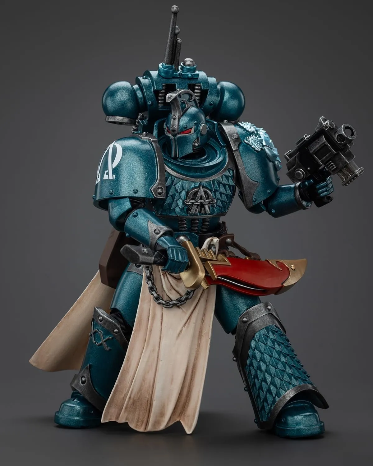 JoyToy 40K Genuine License 1:18 Action Figure, Alpha Legion Praetor with Power Sword, 4.96 inch Collectible Action Figures Sets