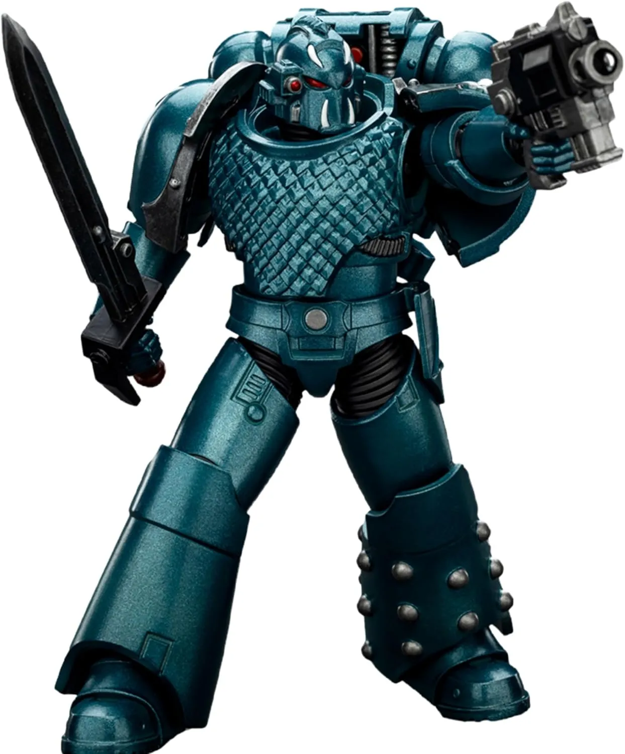 JOYTOY Warhammer 40K 1/18 Action Figures Alpha Legion Headhunter Prime Collectible Model 4.7Inches Partial pre-Sale Amount Available Around Aug.