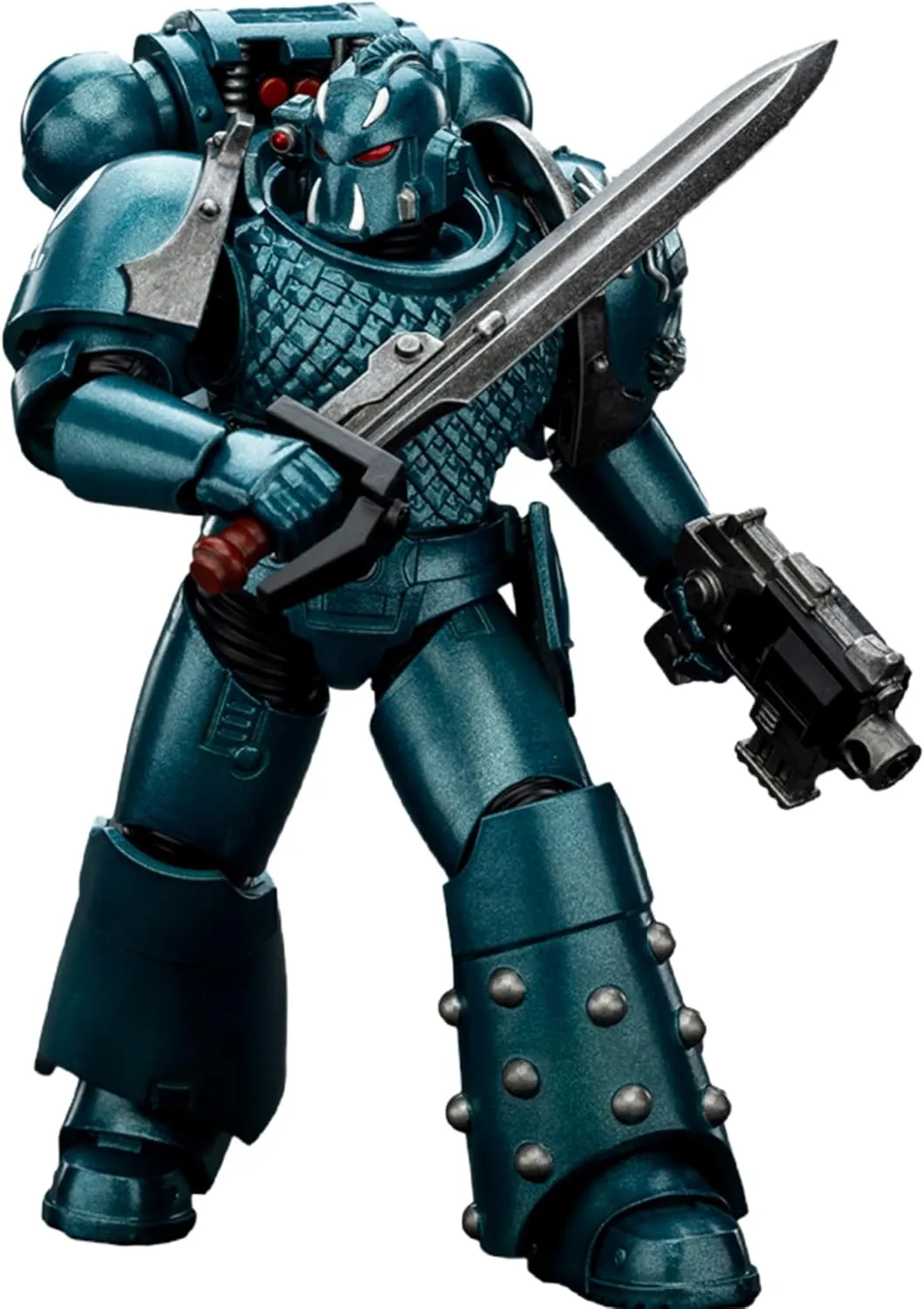 JOYTOY Warhammer 40K 1/18 Action Figures Alpha Legion Headhunter Prime Collectible Model 4.7Inches Partial pre-Sale Amount Available Around Aug.