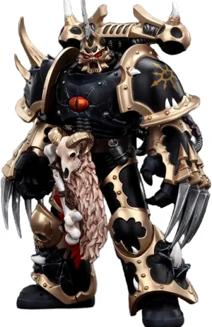 JOYTOY Warhammer 40K 1/18 Action Figures Chaos Space Marines Black Legion Chosen with Lightning Claws Collectible Model 4.9Inches