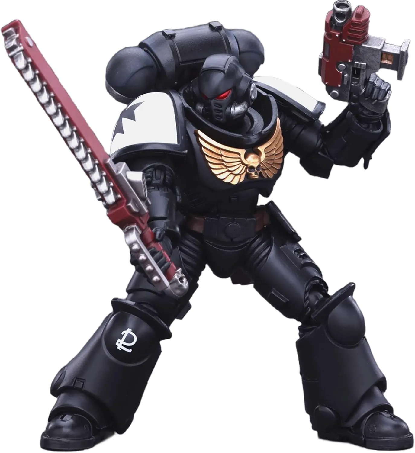 JOYTOY Warhammer 40K 1/18 Action Figures Space Marines Black Templars Outriders Valtus Collectible Model