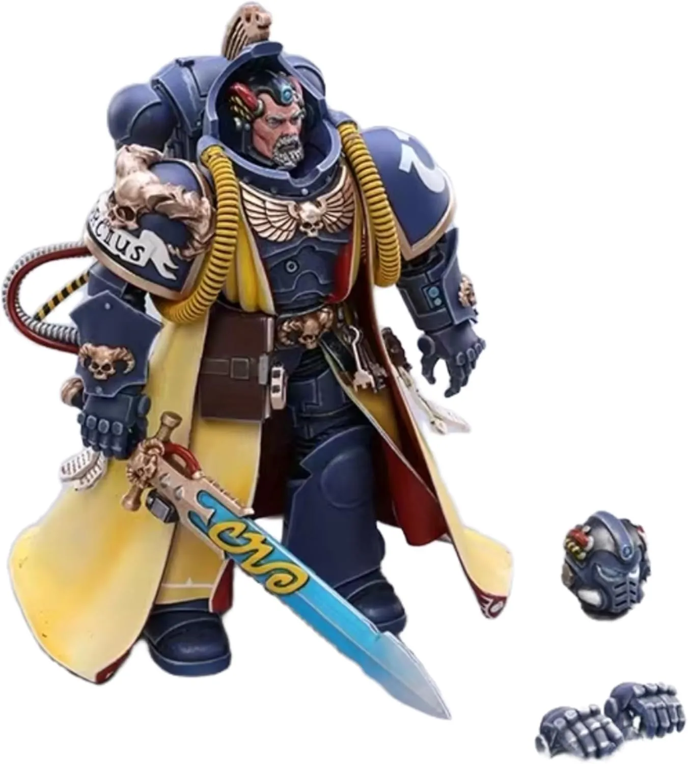 JOYTOY Warhammer 40K 1/18 Action Figures Space Marines Ultramarines Primaris Librarian Collectible Model
