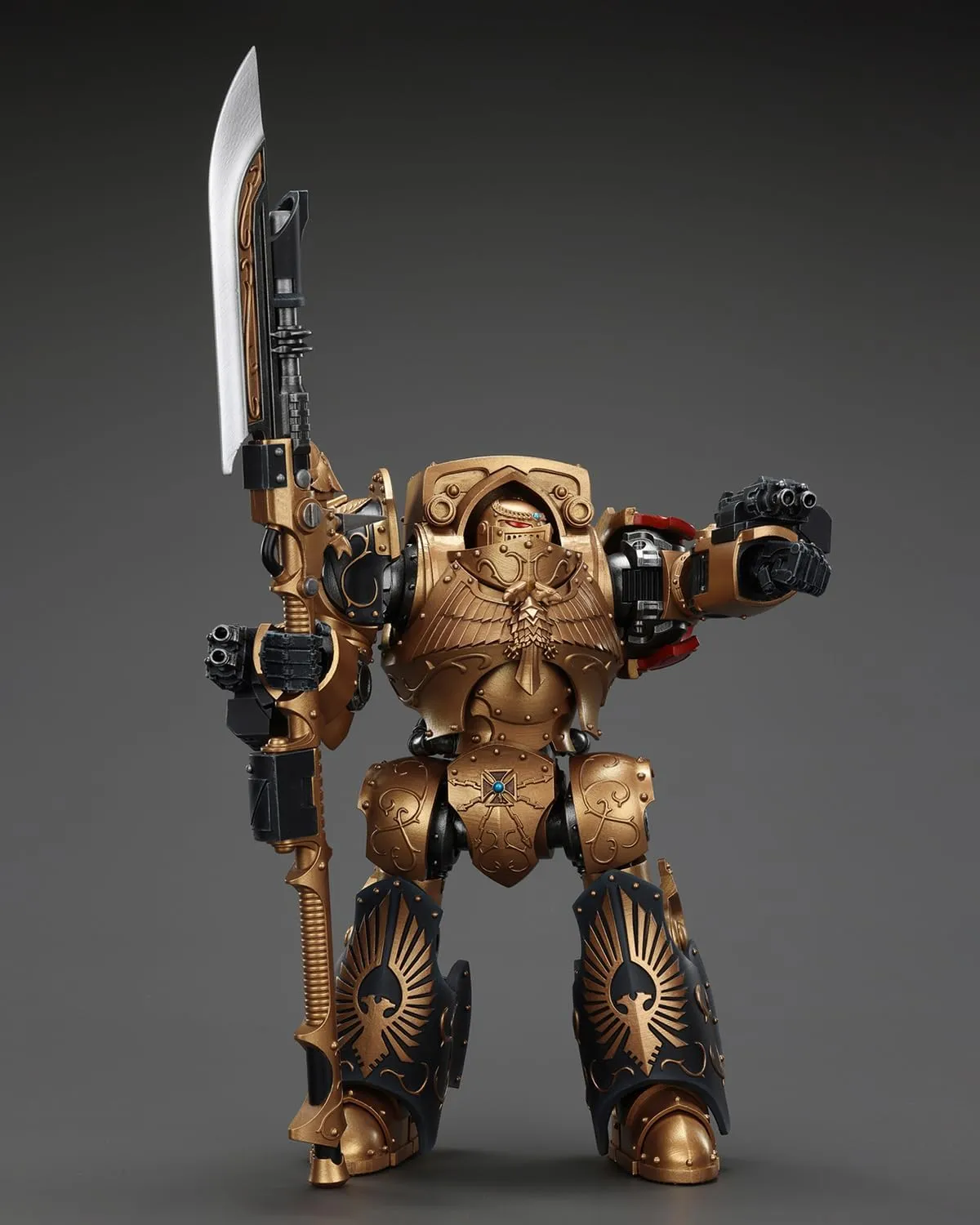 JoyToy Warhammer 40K Genuine License 1:18 Action Figure, Legio Custodes Contemptor-Achillus Dreadnought, 9.84 in Collectible Action Figures Kits