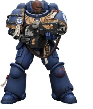 JoyToy Warhammer 40K Genuine License 1:18 Action Figure, Space Marine 2, Uitramarines Brother Chairon, 5.03 inch Collectible Action Figures Kits