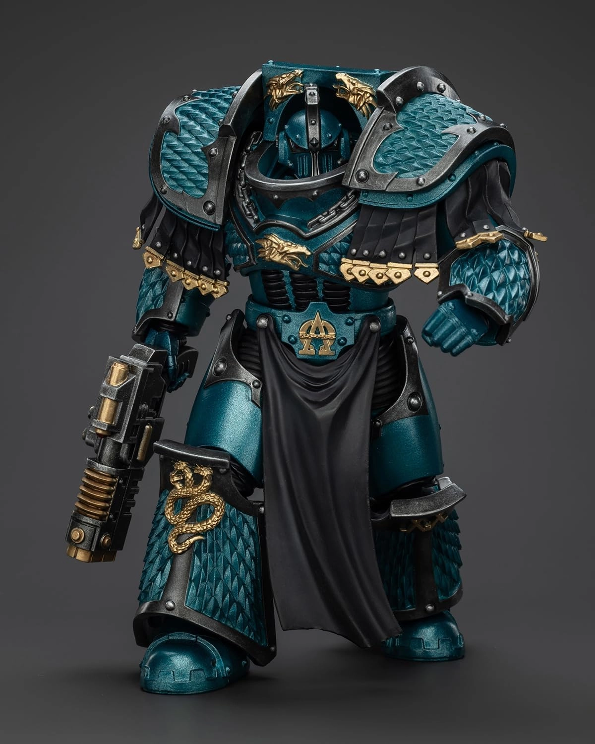 JoyToy 40K Genuine License 1:18 Action Figure, Alpha Legion Lernaean Terminator with Volkite Charger, 4.96 inch Collectible Action Figures Sets