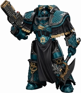 JoyToy 40K Genuine License 1:18 Action Figure, Alpha Legion Lernaean Terminator with Volkite Charger, 4.96 inch Collectible Action Figures Sets