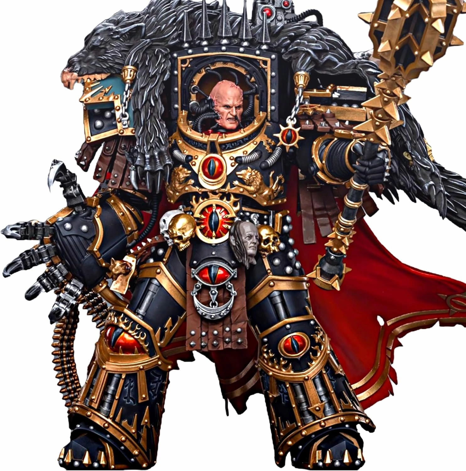 JOYTOY Warhammer 40K 1/18 Action Figures Sons of Horus Warmaster Horus Primarch of The XVlth Legion 7.95Inch Collectible Model