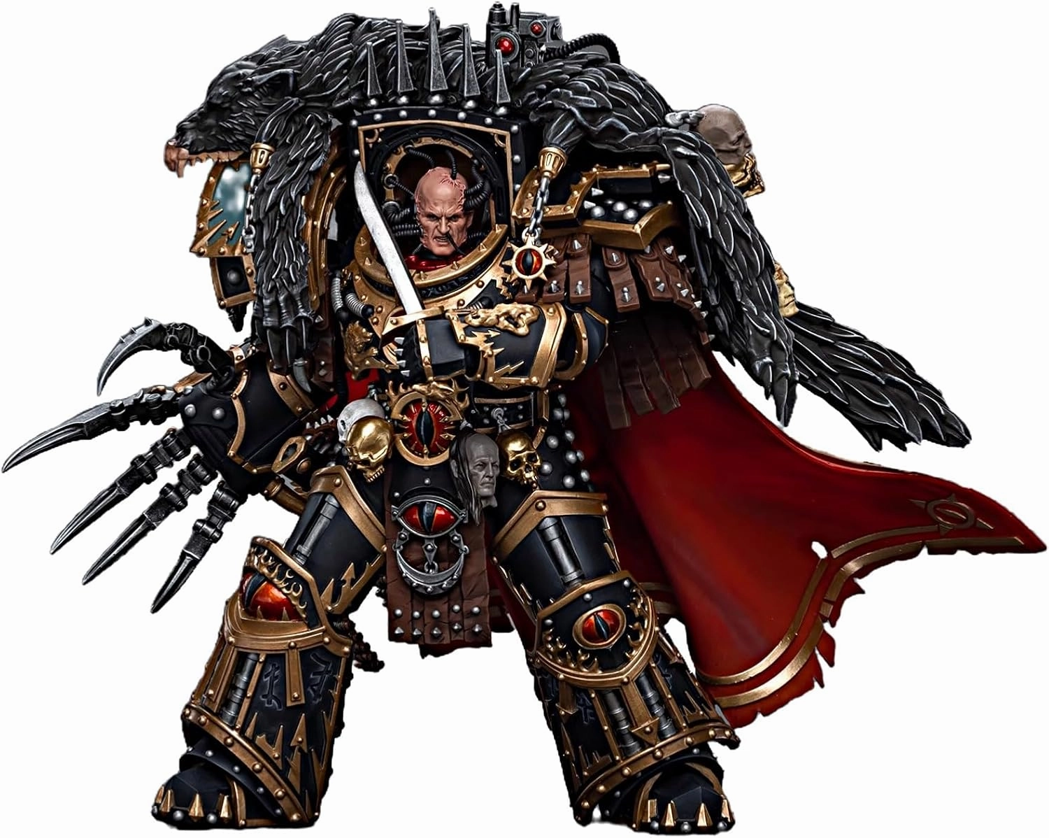 JOYTOY Warhammer 40K 1/18 Action Figures Sons of Horus Warmaster Horus Primarch of The XVlth Legion 7.95Inch Collectible Model