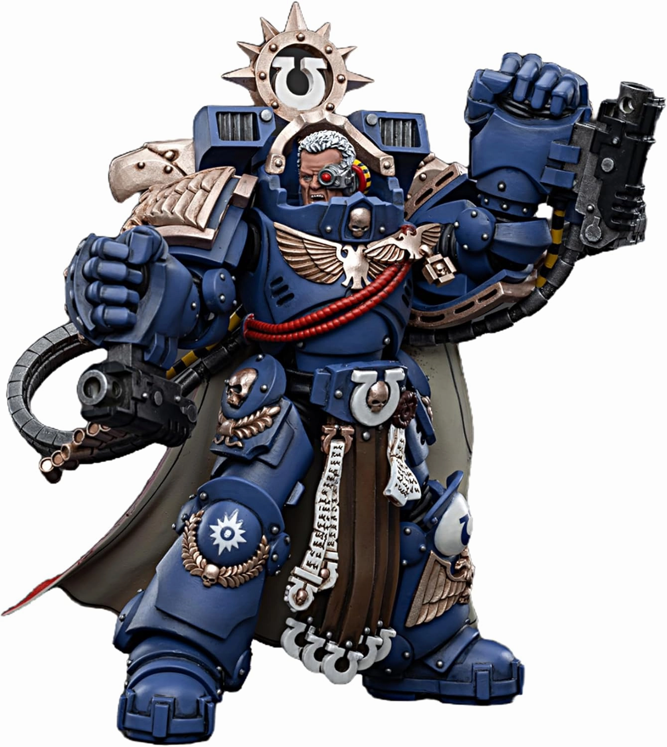 JOYTOY Warhammer 40K 1/18 Action Figures Ultramarines Chapter Master Marneus Calgar Collectible Model