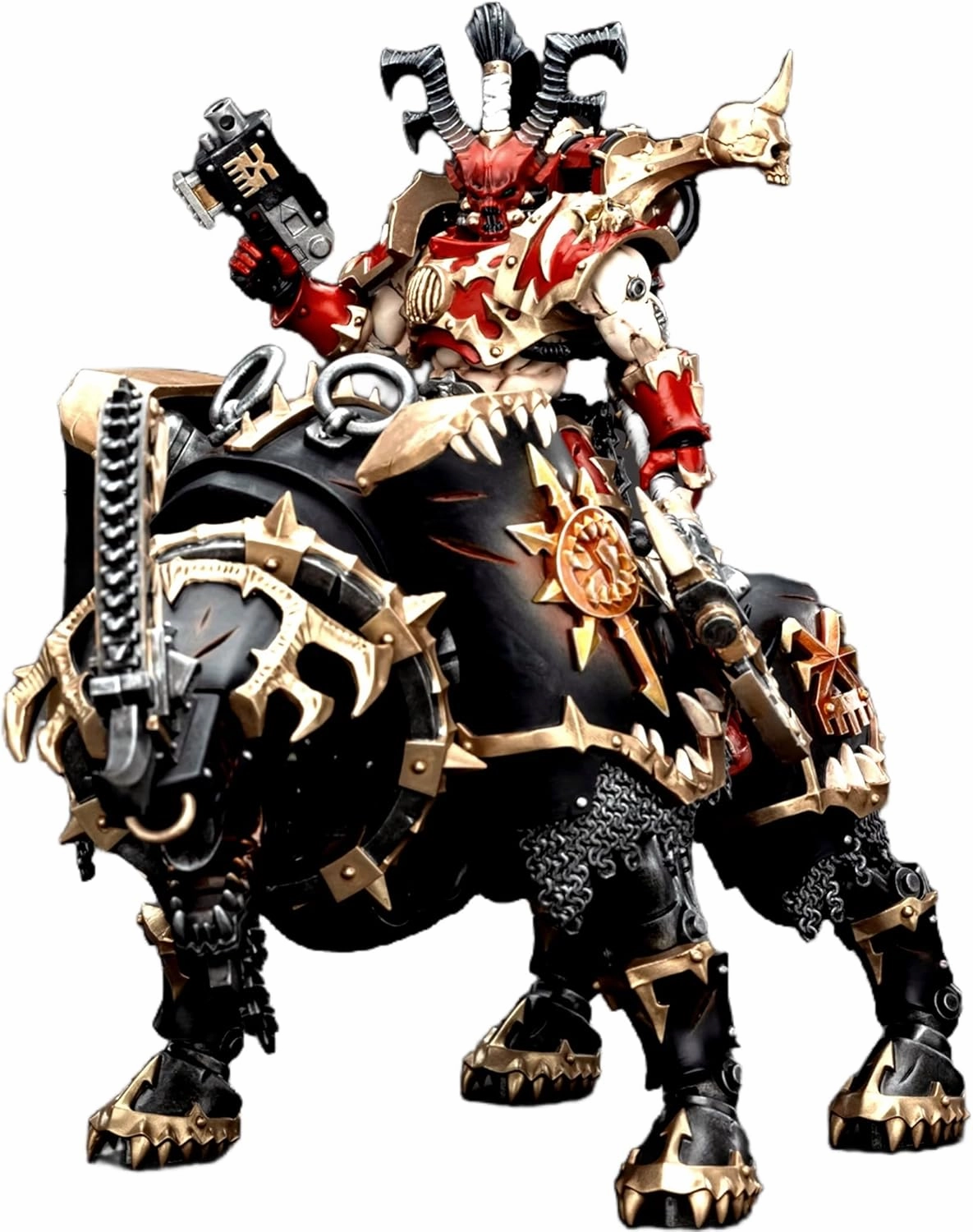 JOYTOY Warhammer 40K 1/18 Action Figures World Eaters Lord Invocatus 4.9Inch/11.8Inch Collectible Model