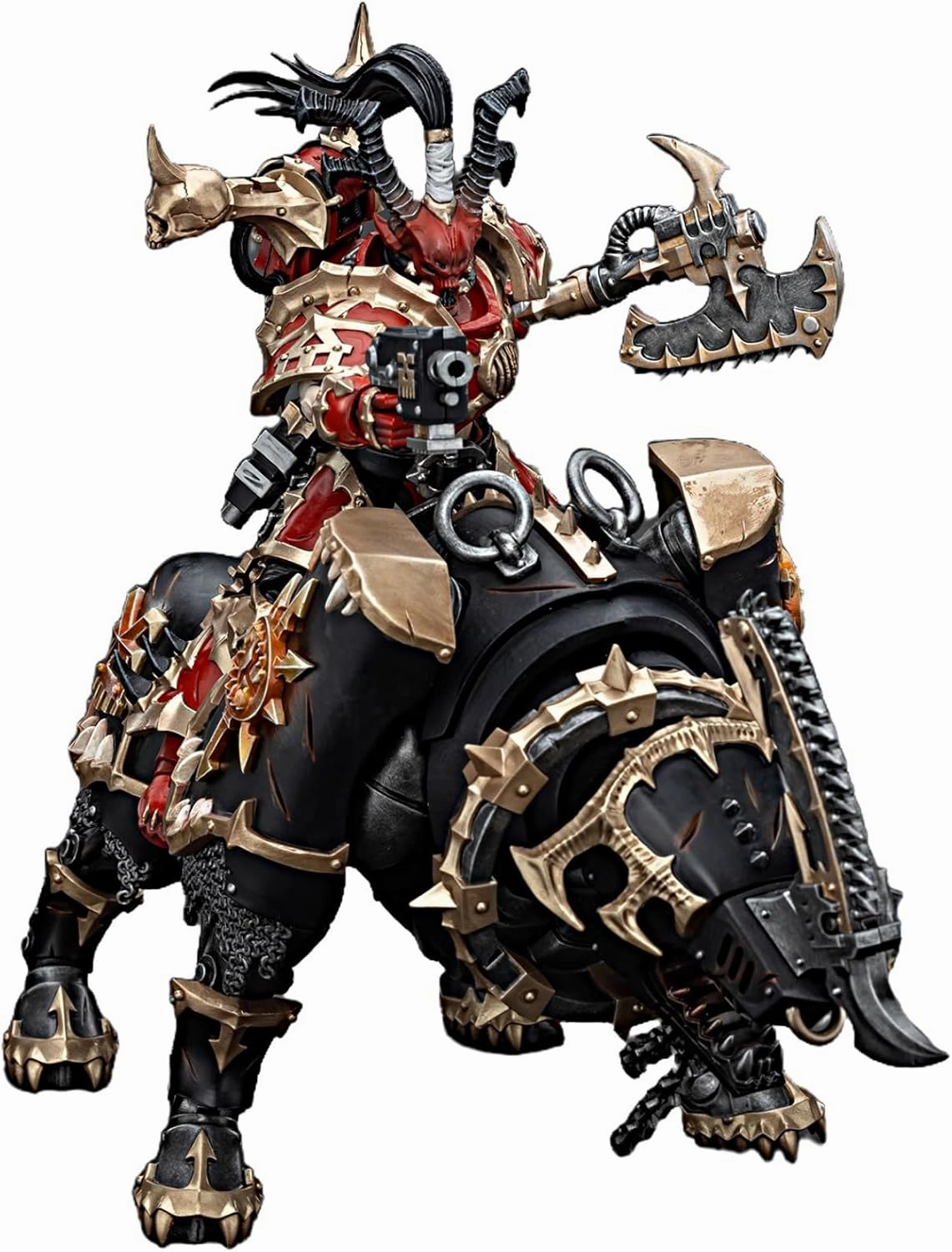 JOYTOY Warhammer 40K 1/18 Action Figures World Eaters Lord Invocatus 4.9Inch/11.8Inch Collectible Model