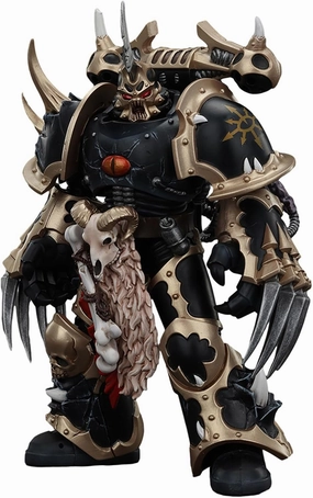 JoyToy Warhammer 40K Genuine License 1:18 Action Figure, Chaos Space Marines Black Chosen with Lightning Claws, 4.96 inch Collectible Action Figures Sets