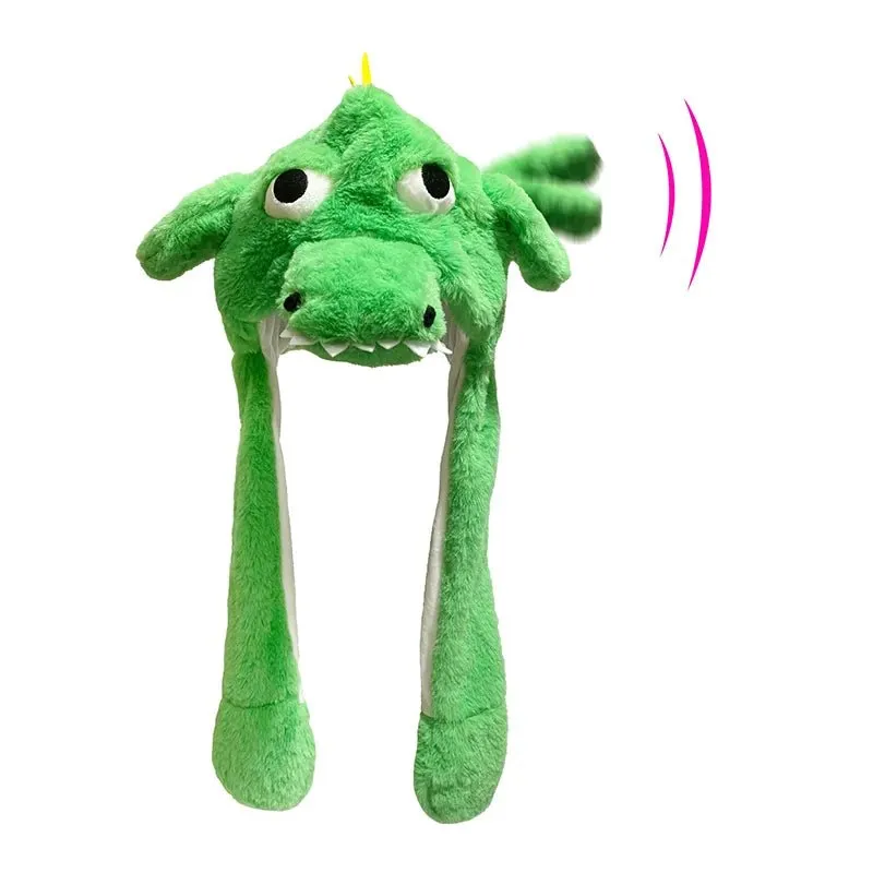 Jumping Bunny Ear Plush Animal Hat