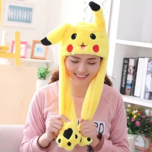 Jumping Bunny Ear Plush Animal Hat