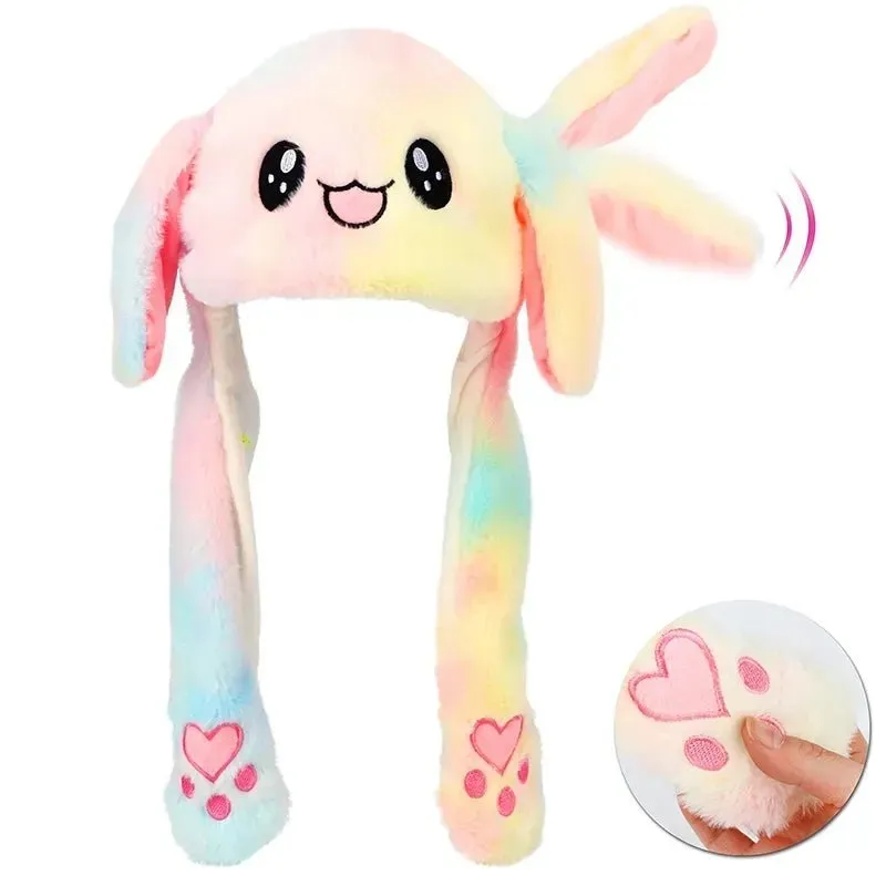 Jumping Bunny Ear Plush Animal Hat