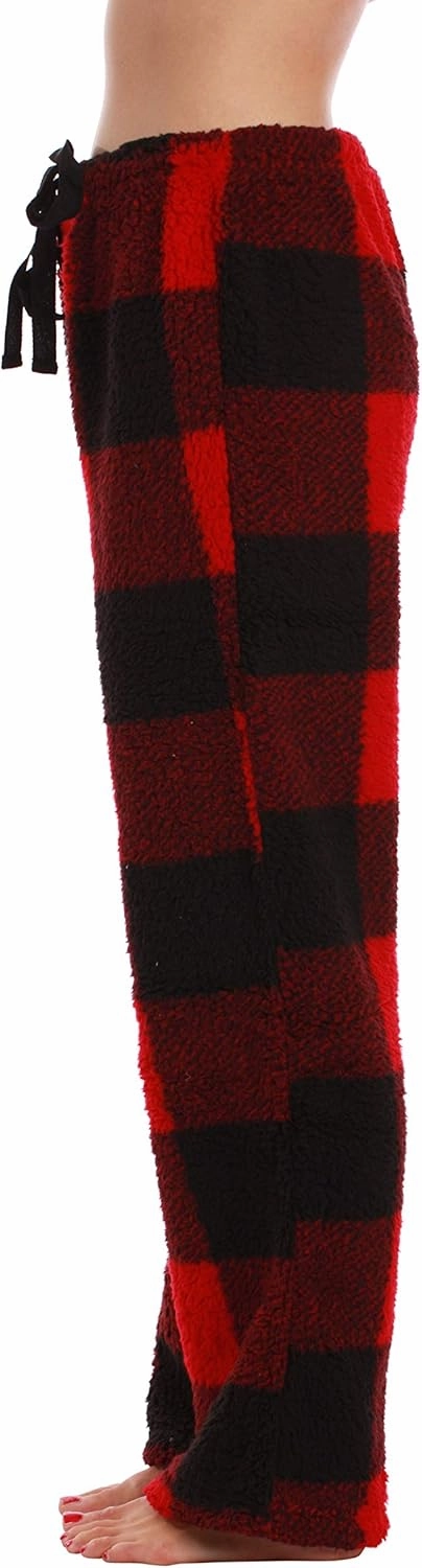 Just Love Women Printed Plush Pajama Pants