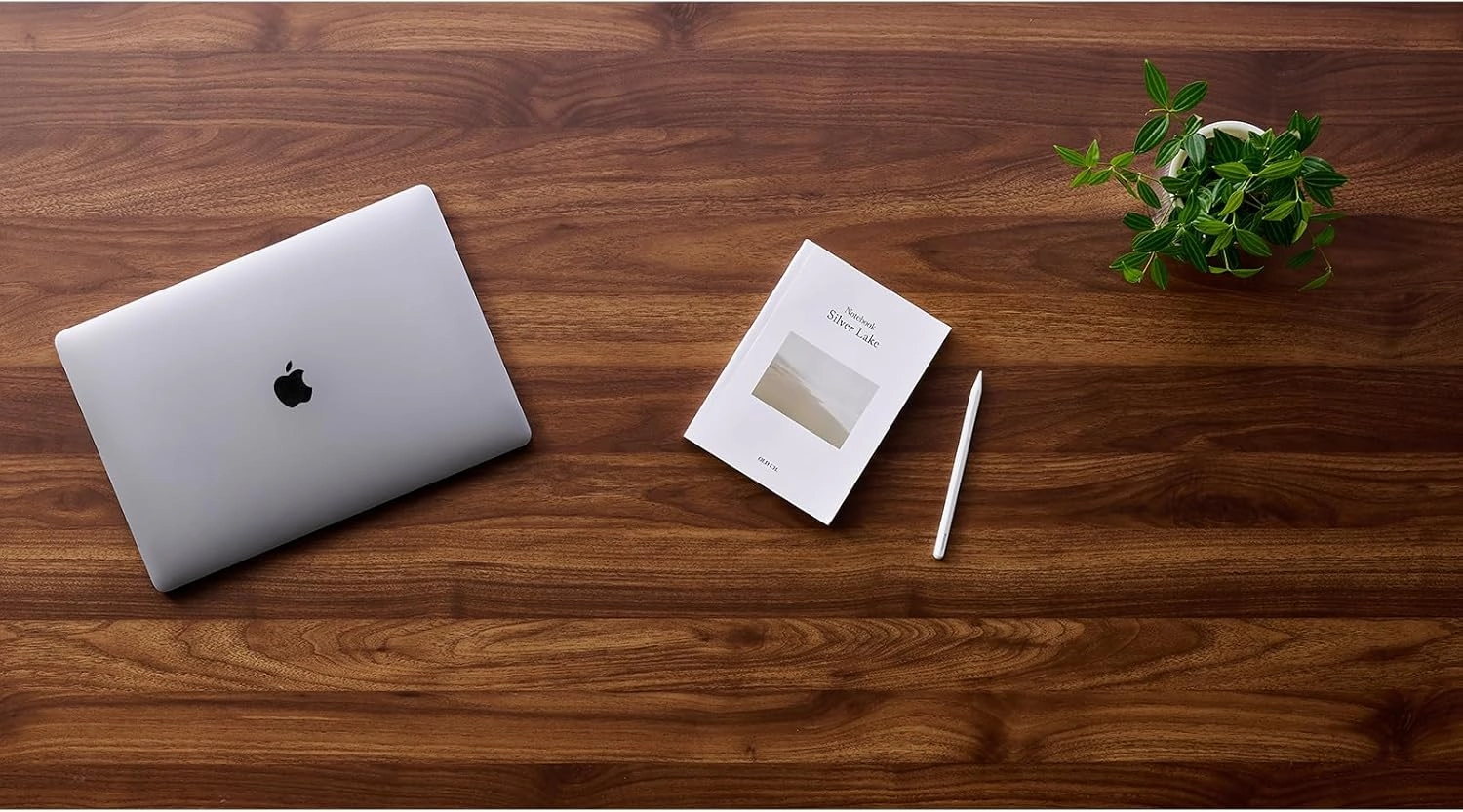 Kaboon Universal Table Top 59.1x20 inches, Solid One-Piece Desktop for Sit Stand Desk, Double Desks, L Desk DIY,Wood Countertop Home or Commercial Use,1 inch Thick, Dark Walnut