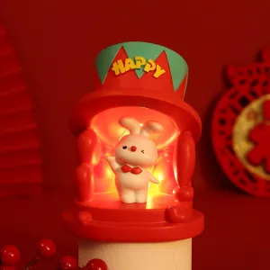 Kawaii Animal Led Nigh Light, Cute LED Night Light for Boys Girls Aesthetic Lamps Mini Dream Bed Night Lamp for Bedroom Bedside (Stand)