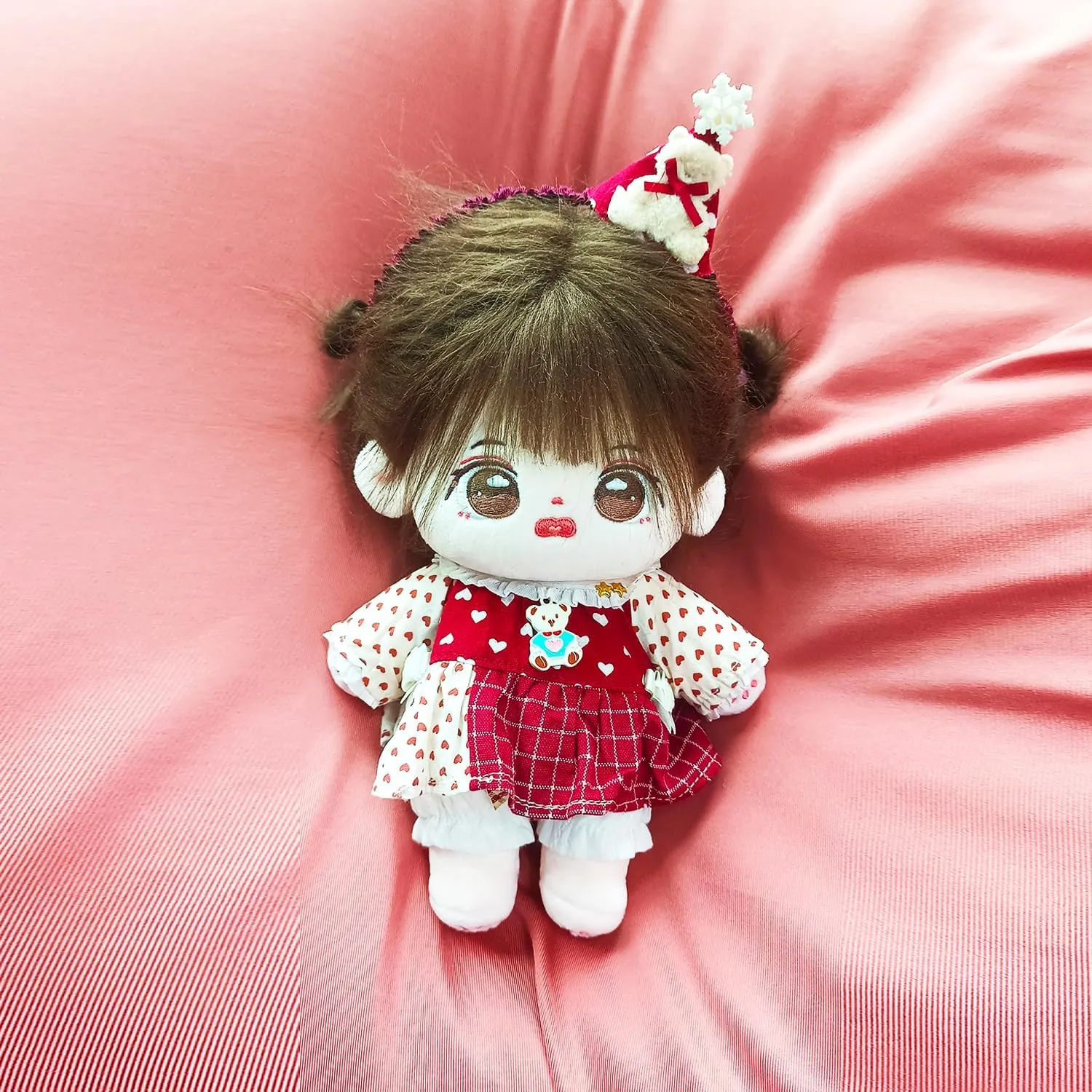 Kawaii Anime Character Costume Set - Adorable Kawaii Design for 20cm/8" Stuffed Toys with Accessories for Kids & Collectors-25