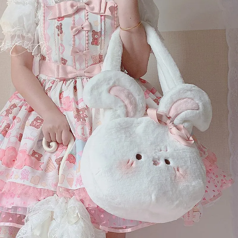 Kawaii Lolita Plush bunny Shoulder Bag