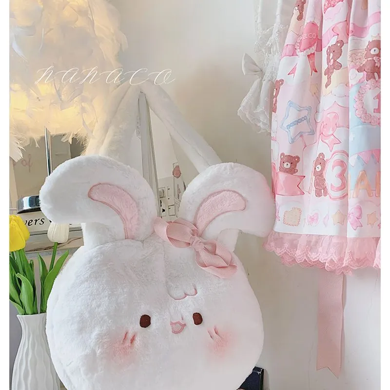 Kawaii Lolita Plush bunny Shoulder Bag