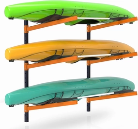 Kayak Storage Rack, Wall Mount Kayak Racks for Indoor Outdoor Storage, Heavy Duty Adjustable Kayak Rack for Garage, Spacesaver