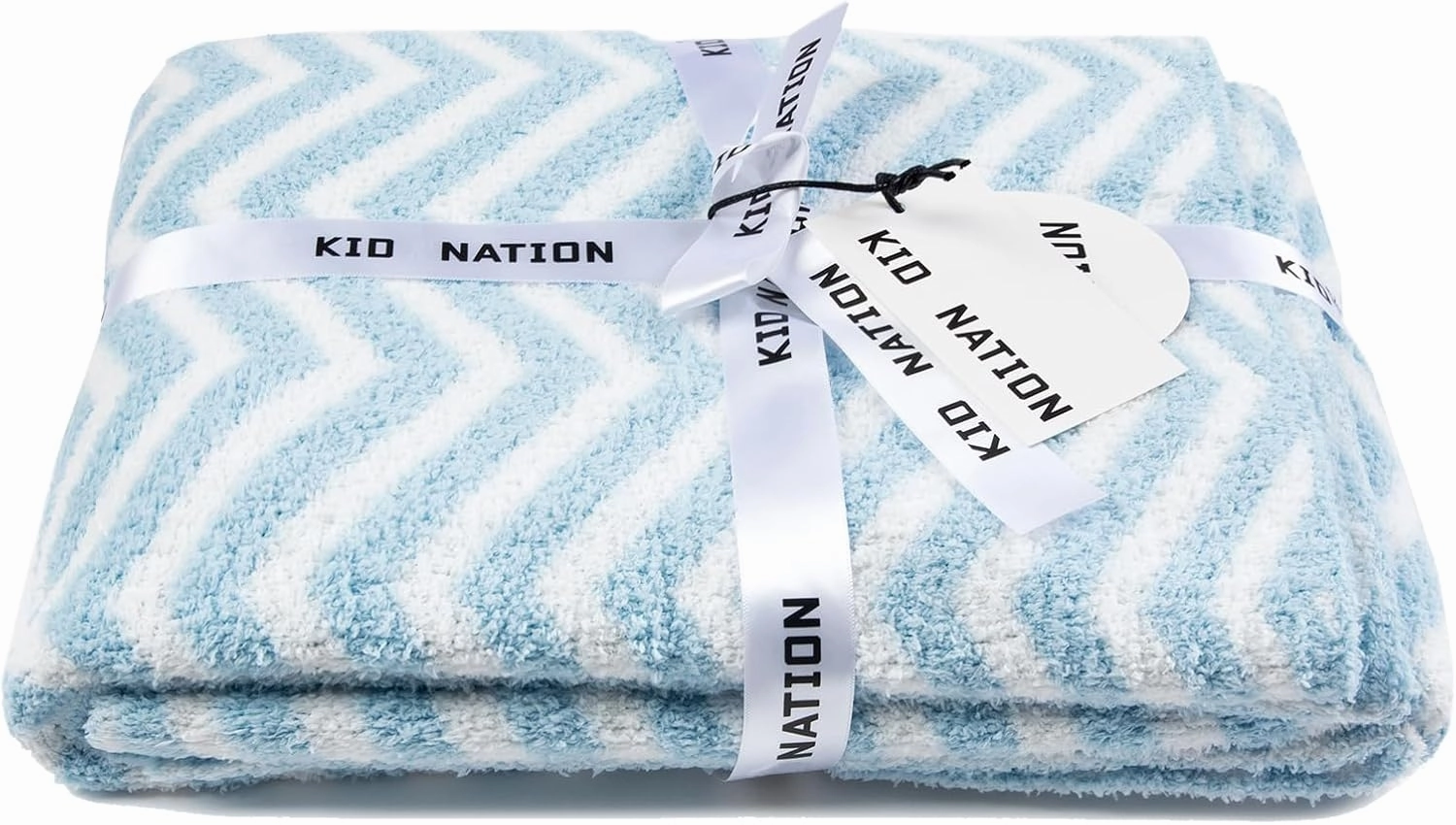 Kid Nation Baby Blankets for Girls & Boys - Soft Plush Crib & Stroller Blanket, 40"X30" Newborn to Toddler