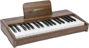 Kids Piano Keyboard, Digital Piano for Kids, Music Educational Instrument Toy, Wood Toy for 3  Girls and Boys (Walnut, 37 Keys)