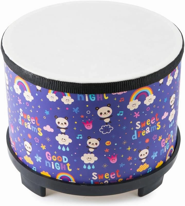 Kids Floor Tom Drum Toddlers: Baby Music Toys 8 inch Percussion Instrument Child Drums - Montessori Toys Wooden Drum for Preschool Educational Birthday (Purple 8")