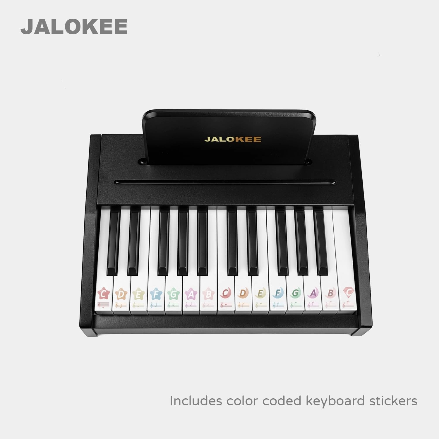 Kids Piano Keyboard, Digital Piano for Kids, Music Educational Instrument Toy, Wood Toy for 3  Girls and Boys (Black, 25 Keys)