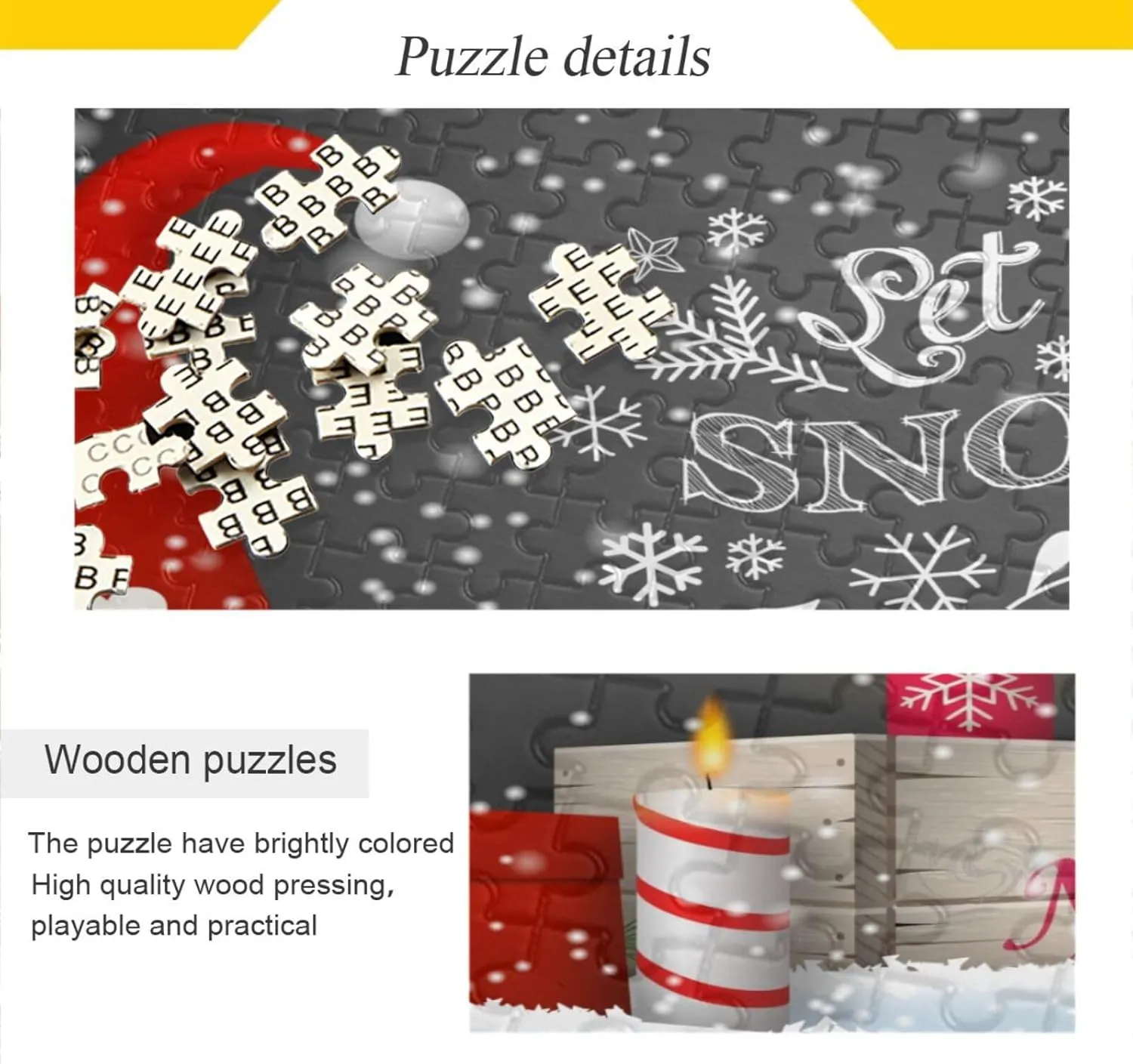 Kigai Christmas Gnome Puzzles for Adults 500 Pieces, Adults and Kids Ntellectual Decompression Jigsaw Game for Christmas Holiday Toy Birthday Gift