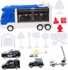Kisangel 1 Set Simulation Car Mini Police Wagon Model for Material Birthday Present for Enhances Parent Interaction and Coordination Skills