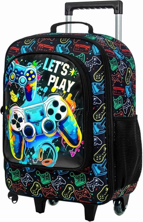 KLFVB Kids Luggage for Boys Girls, Cute Rolling Wheels Suitcase for Toddler, Children Travel Carry on Suitcase